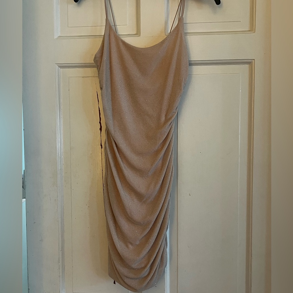 Dillards pink sparkling dress